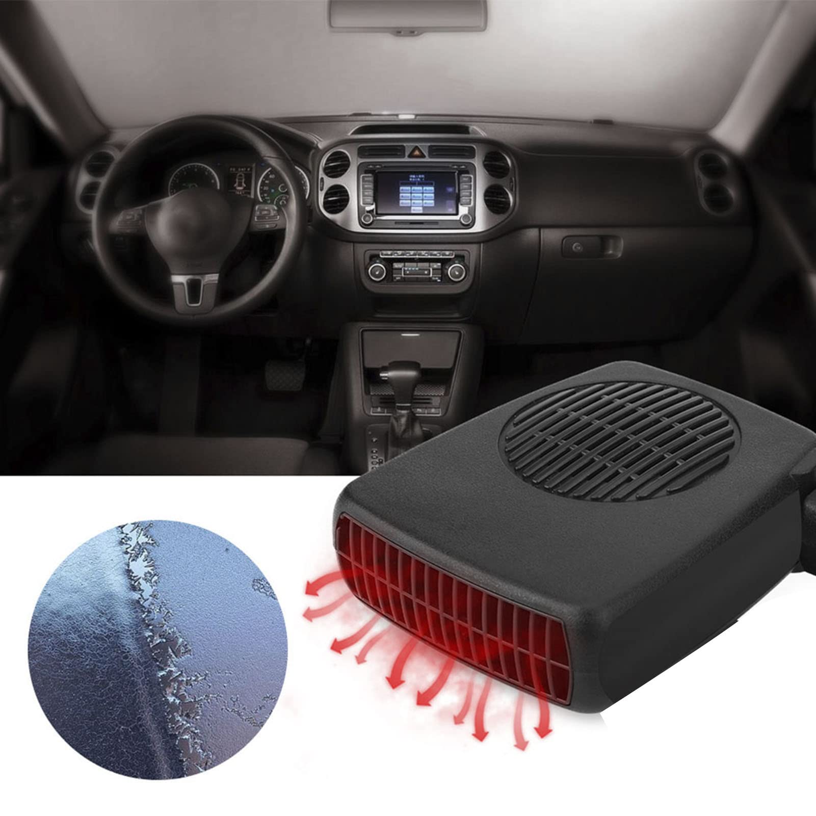 12V 50W Auto Portatile 2 in Ceramica Riscaldamento Raffreddamento Ventola Riscaldatore De De Iversal - Aggiorna il Tuo Riscaldatore e De per Auto con la Tecnologia Ceramica