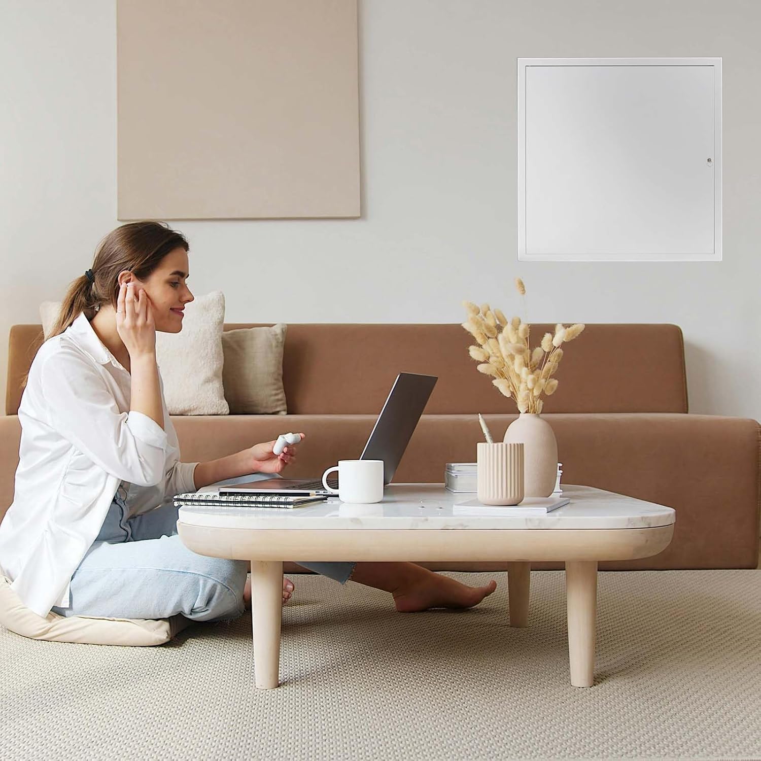 Access Door 12x24 Drywall Access Panel 2Pack Thickened 1mm for Drywall, Attic Door, Ceiling with Key (12X24 inch, Traditional, 2, AD12241MM)