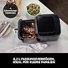 Ninja Hot Air Fryer 6.2L Oil Free Large Square Drawer Roasting Hot Air Frying Drying Reheat Digital Non-Stick Dishwasher Safe Basket Black AF170EU