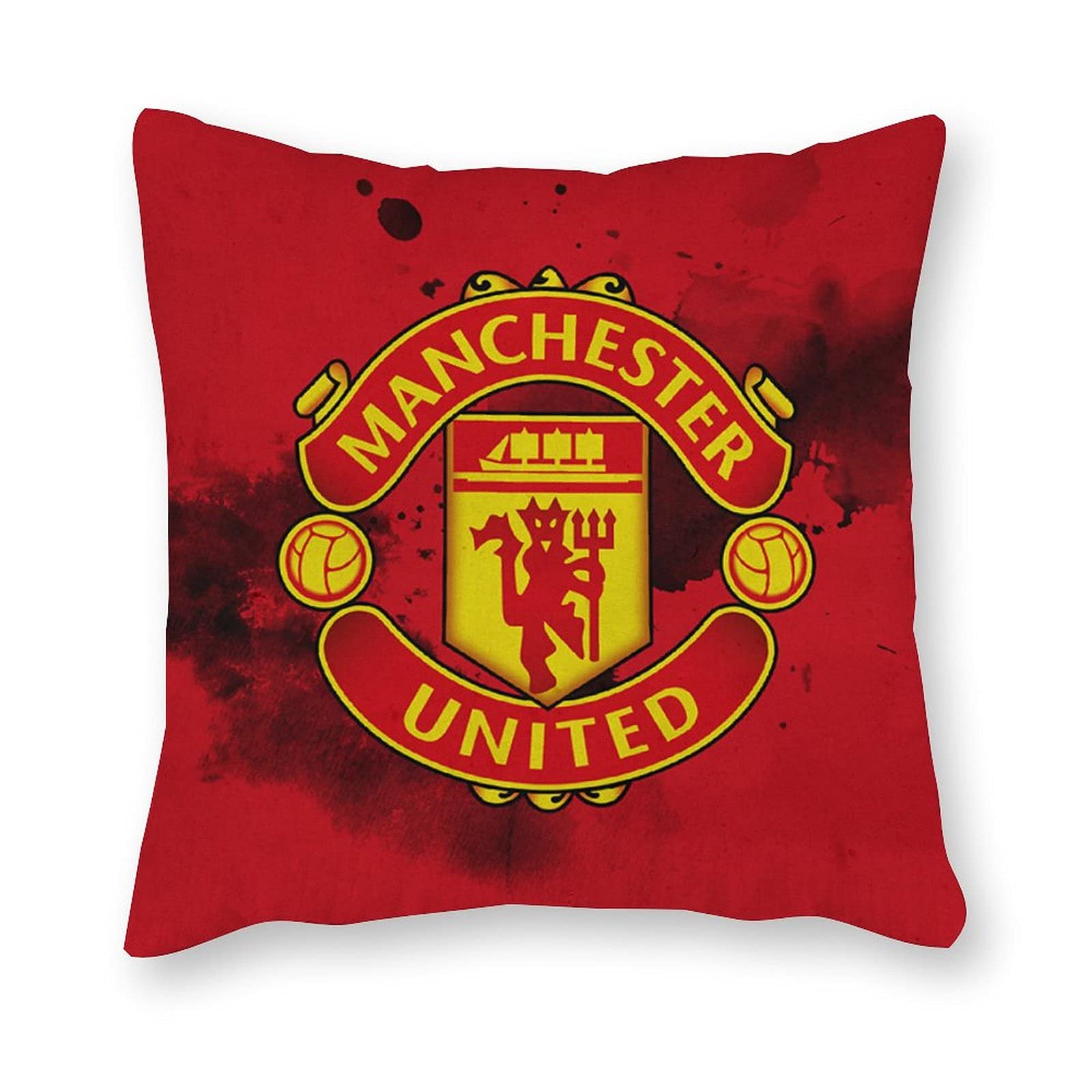 Manchester United Cushion Pillow - Pop Art - Canvas Pillowcase Single - Without Filling pad - 40x40cm (Cover only)