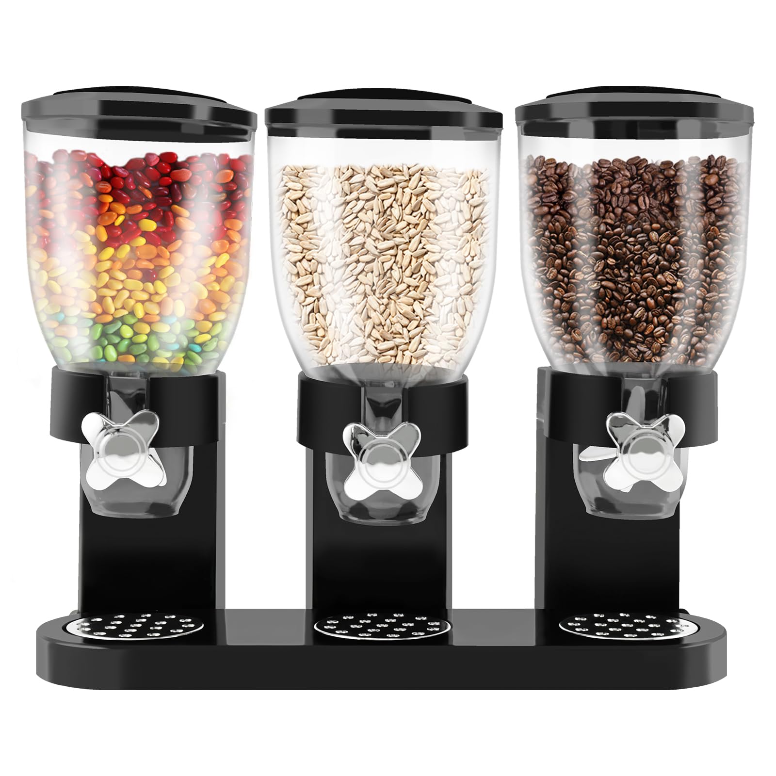 Dispenser per cereali, piano di lavoro, Triple Troy Food Spenser 2 l, contenitore per cereali con capacità, ermetico, contenitore per alimenti, caramelle, caramelle