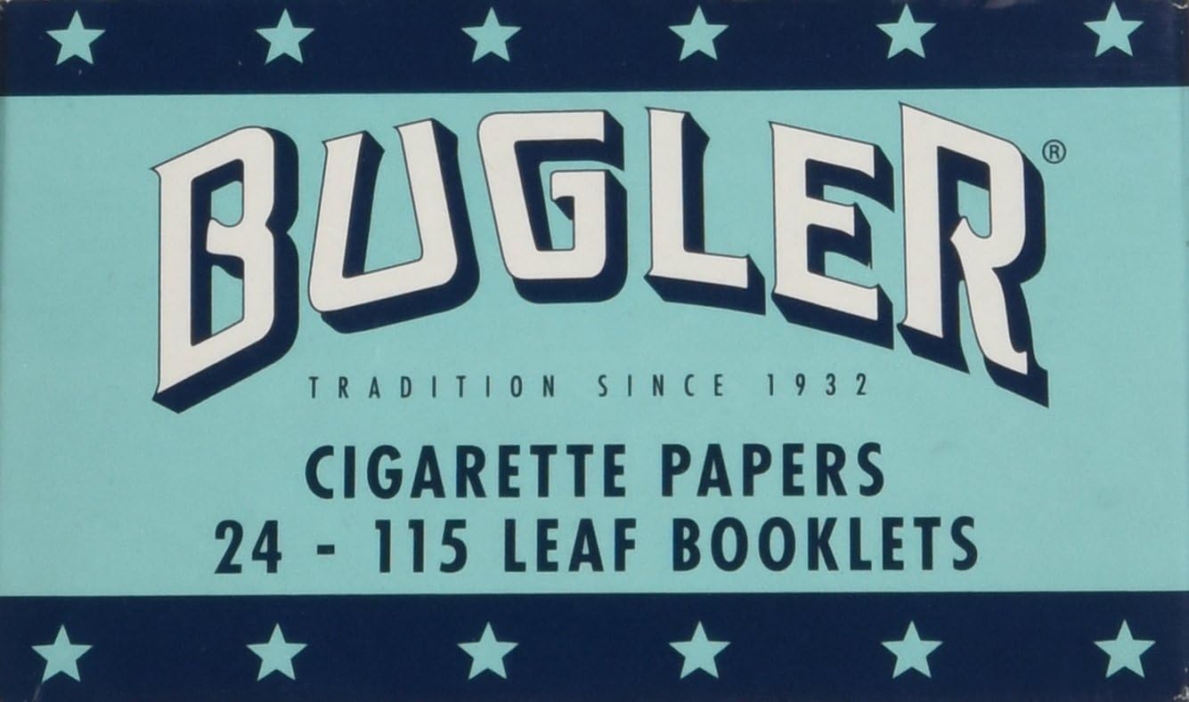 Bugler Cigarette Rolling Paper Gummed Box, 24 Count (Pack of 1)