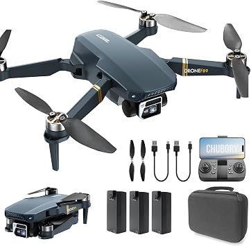 CHUBORY Drone Quadricoptère Pliable avec Caméra 4K et Moteurs Brushless