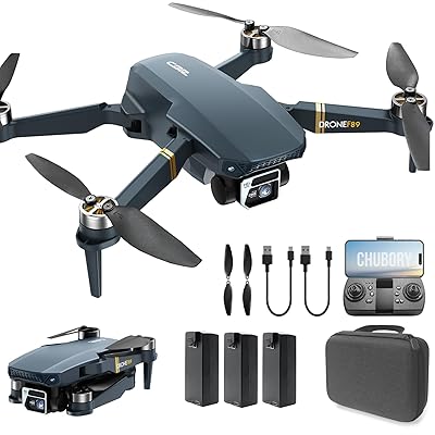 60+ Min Flight Time Super Endurance Drone with Camera for Adults 4K HD, Foldable WiFi Quadcopter Drones, 2650 FT Control Range, Brushless Motor, Auto Hover Mode, Follow Me Function (3 Batteries) for Beginners