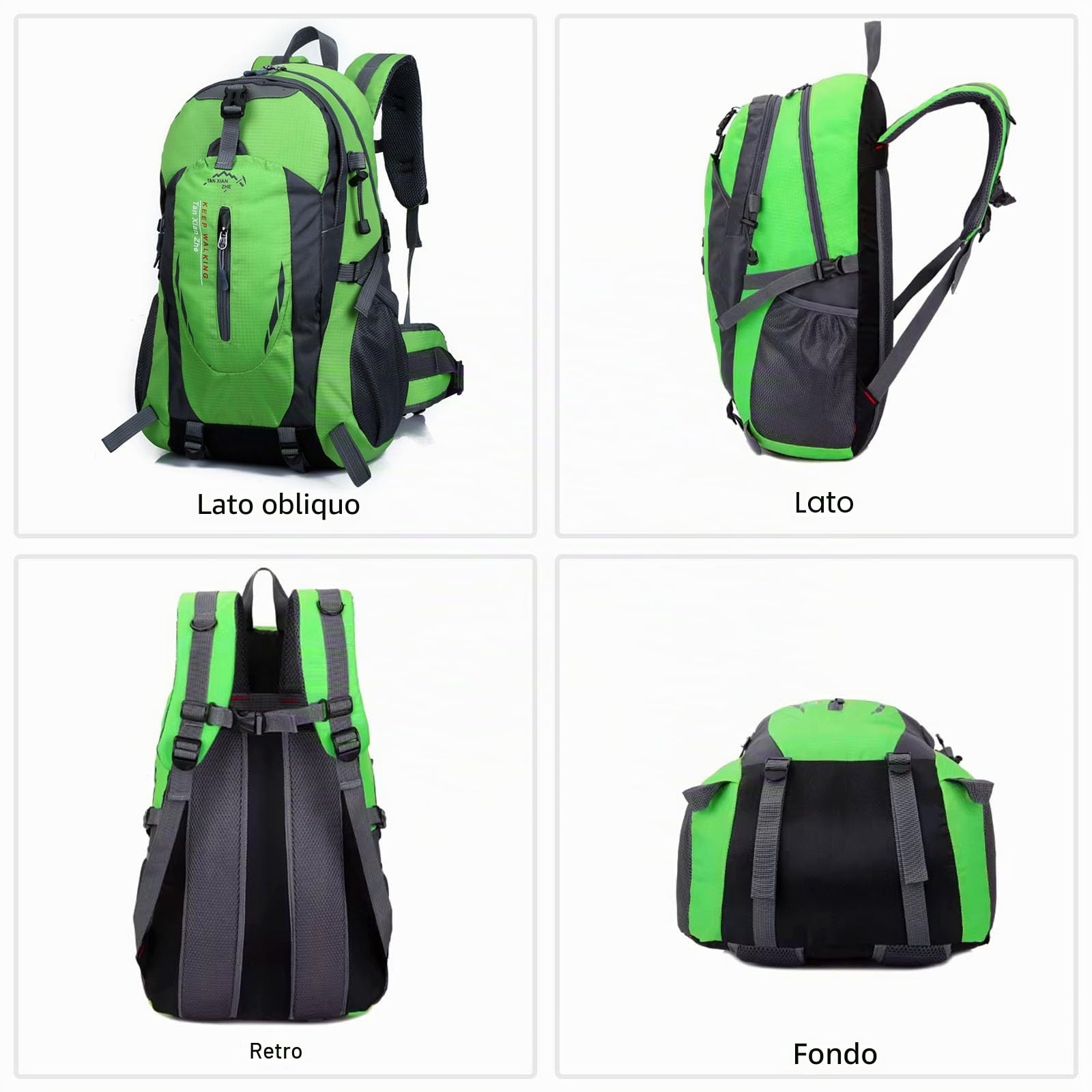 40L Zaino da Trekking Impermeabile Hiking Backpack per Donna Uomo - Ciclismo Arrampicata Sport