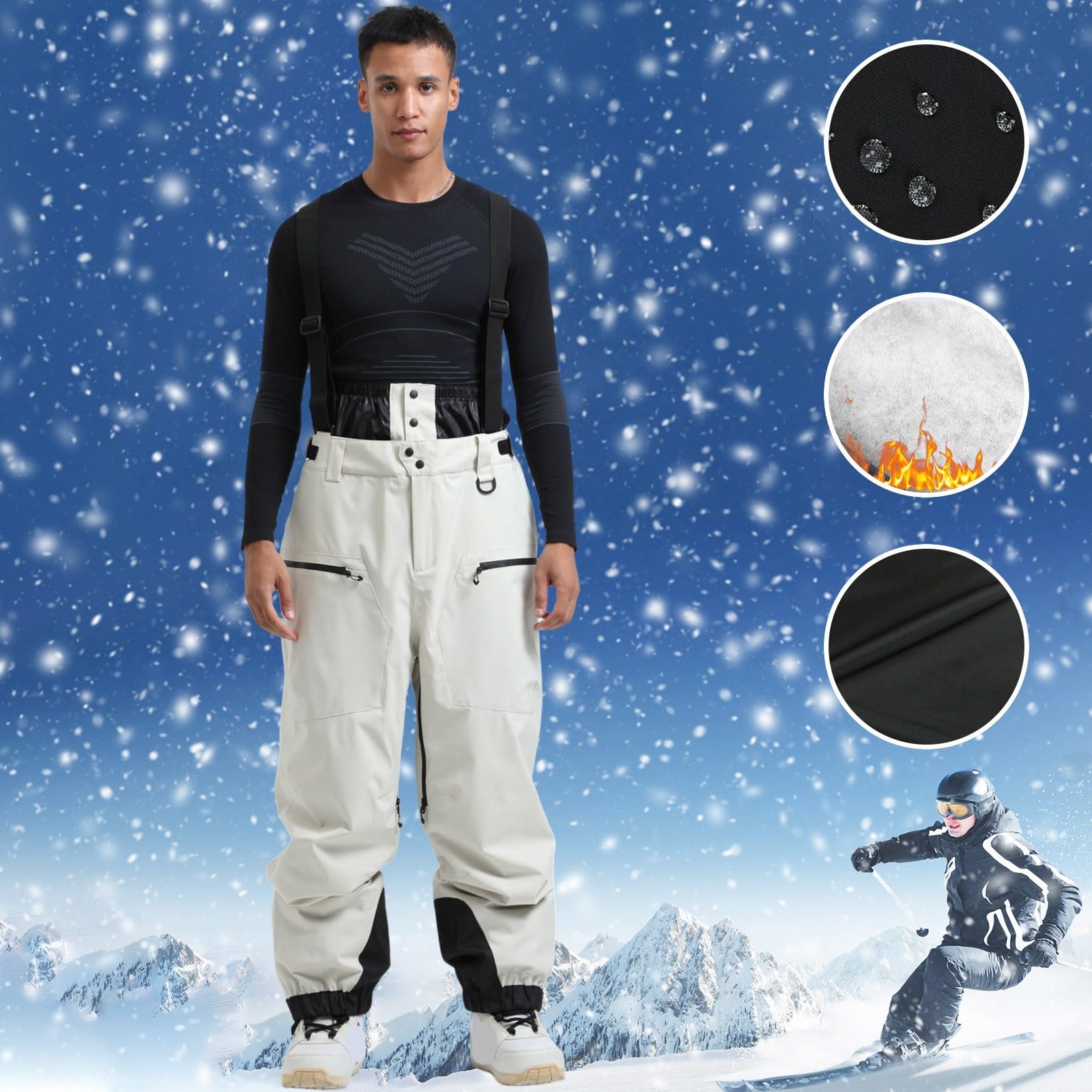 Herren Sporthose Sweatpants Geradem Schnitt Sweathose Stretch Baggy Hosen Joggen Laufhose Einfarbig Y2K Streetwear Jogginghose
