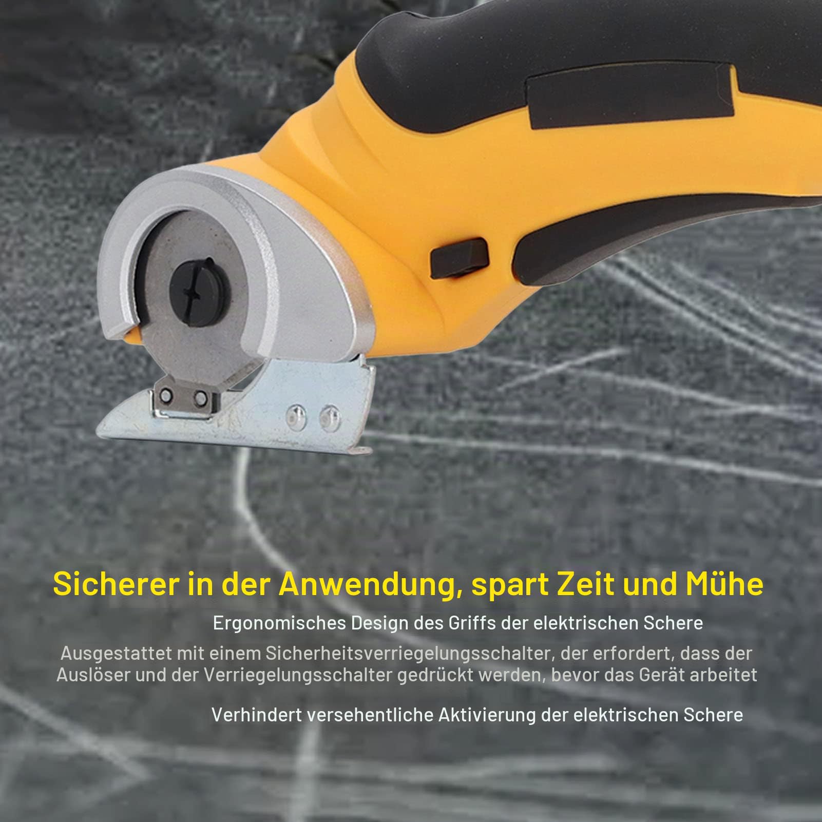 Schnurlose Elektrische Schere, Wiederaufladbarer Rollschneider, Elektrischer Kistenschneider, Kartonschneider für Stoffe, Teppiche, Leder, Filz, Geschenke für Männer und Frauen