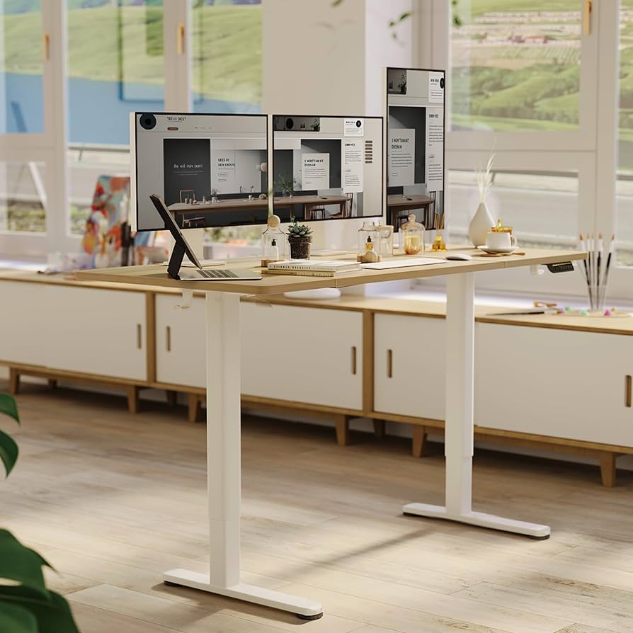 Amazon.co.jp: Claiks 昇降デスク 脚のみ フレーム C字型 100