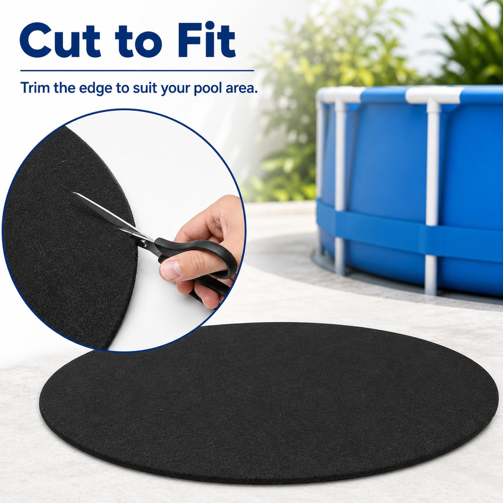Tapis De Sol Piscine ExtéRieur,Tapis De Sol Et De Protection Pour Piscine