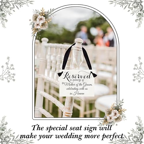 Miniatura 3 de Yumoquee Inicio de sesión conmemorativo de boda Memoria de los padres celebrando desde el cielo ceremonia asiento Banner Madre del novio