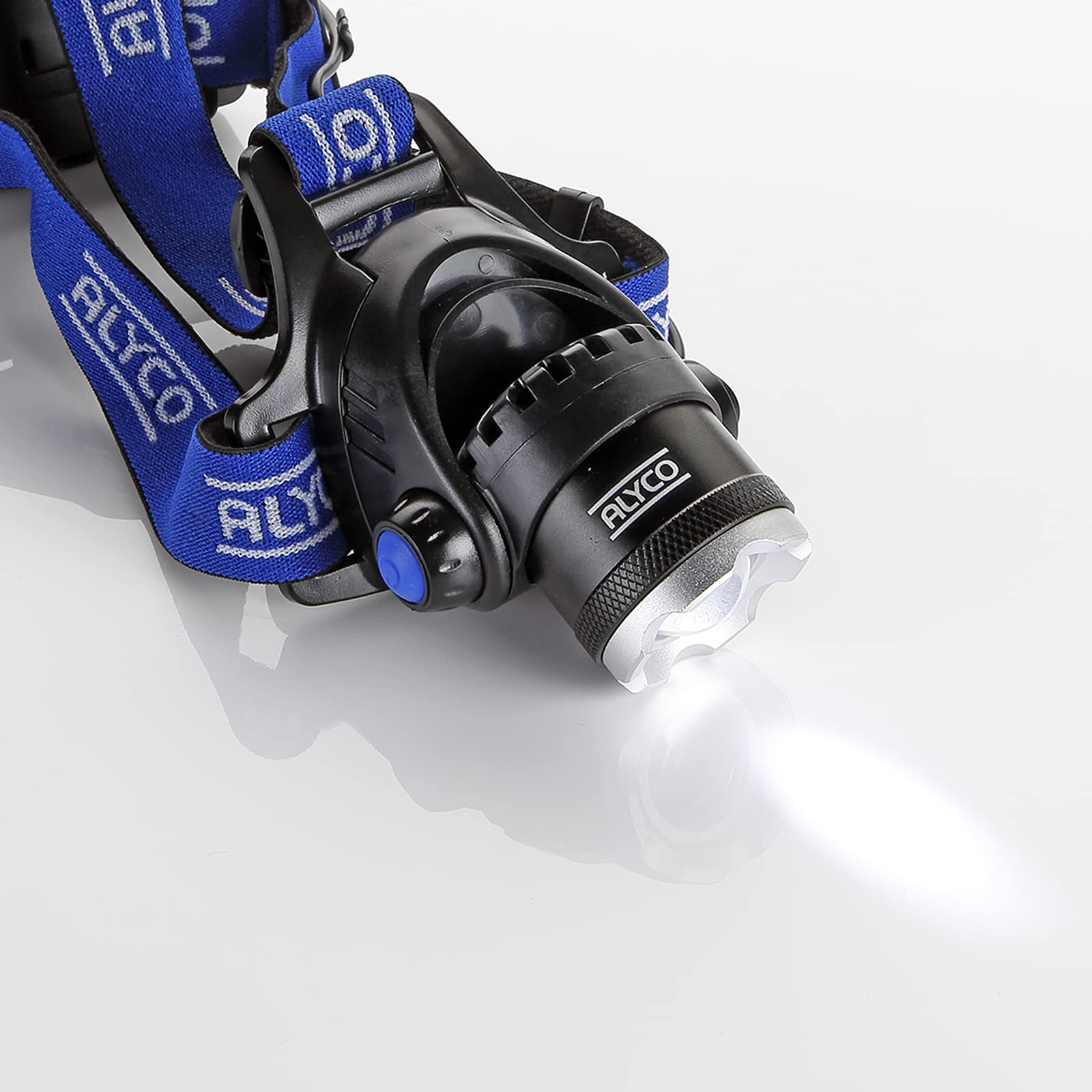 Alyco 190562 Linterna Frontal LED 10W Recargable (Paquete de 2)