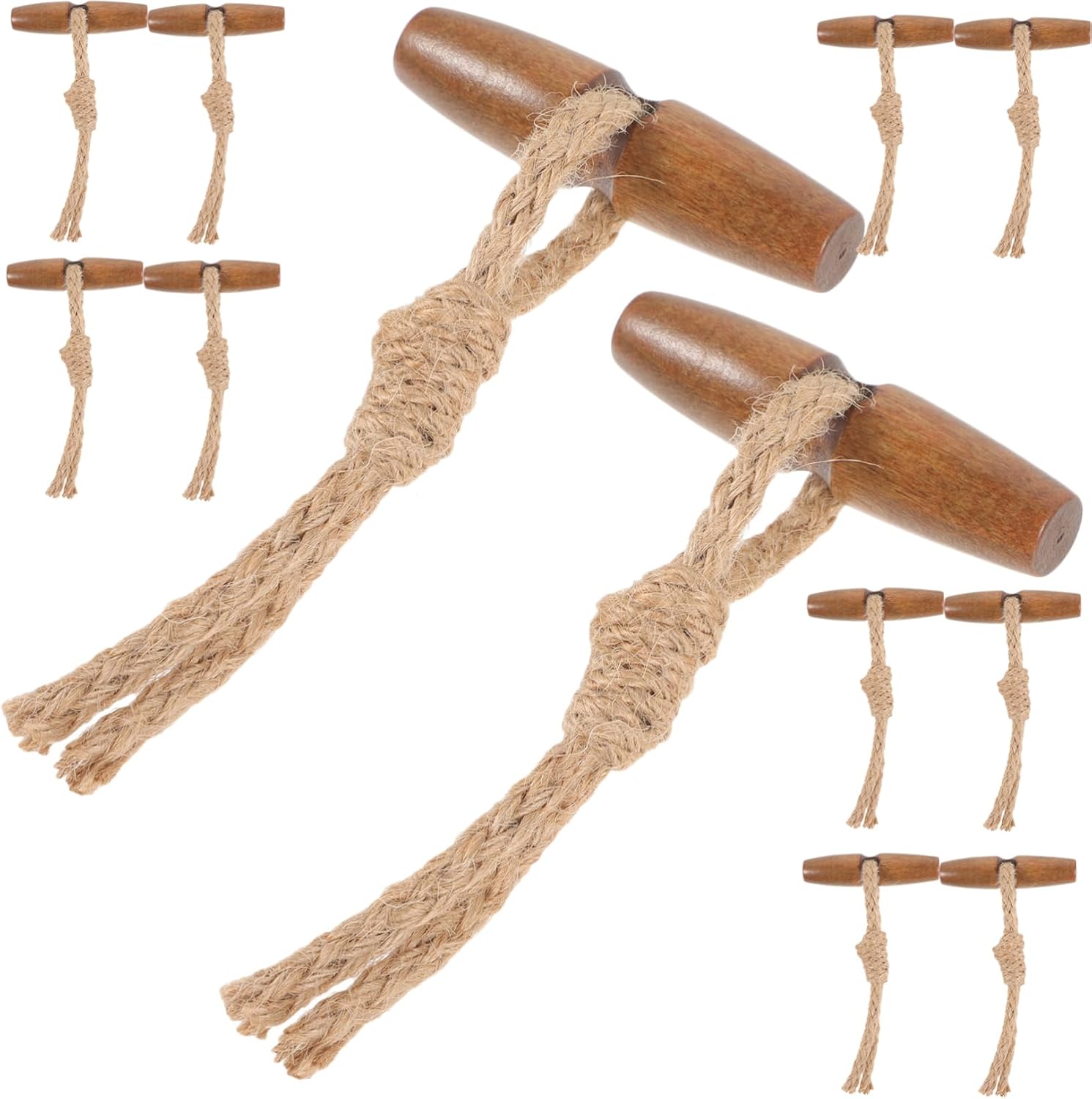 EXCEART 10 Pairs Retro Decor Clothing Toggle Button sewon