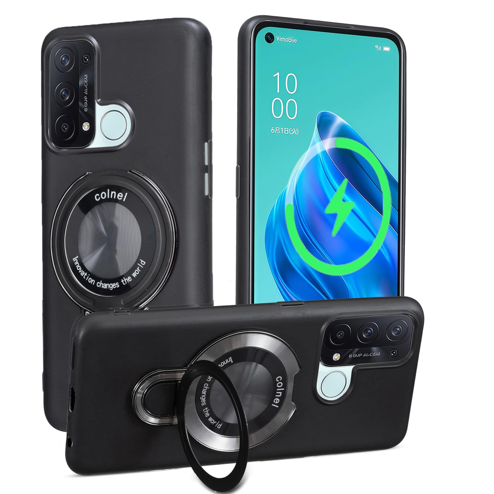 Amazon.co.jp: 【Antimam】OPPO Reno5 A 用 ケース マグネット搭載