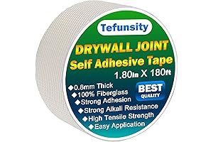 Drywall Joint Tape for Seamless Crack Repairs - 1.80-Inch x 180 Feet