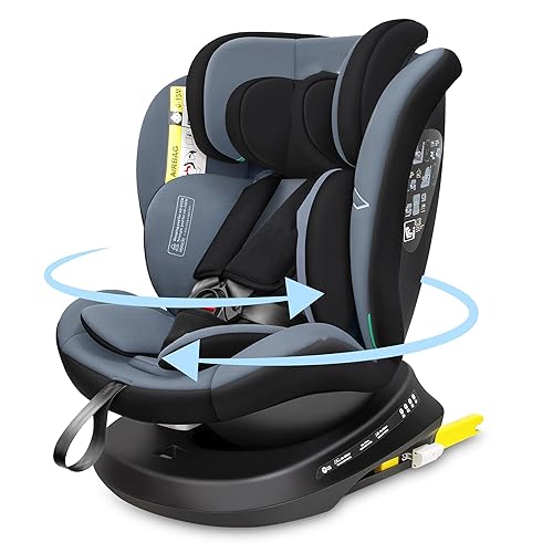 i-Size Siège Auto 360 Pivotant ISOFIX 40-150 cm, de la