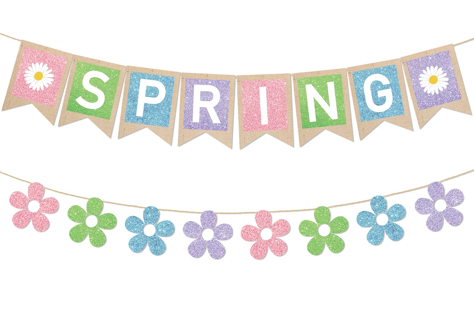 Bannière de printemps en papier pour décorer facilement votre intérieur sans perdre de temps