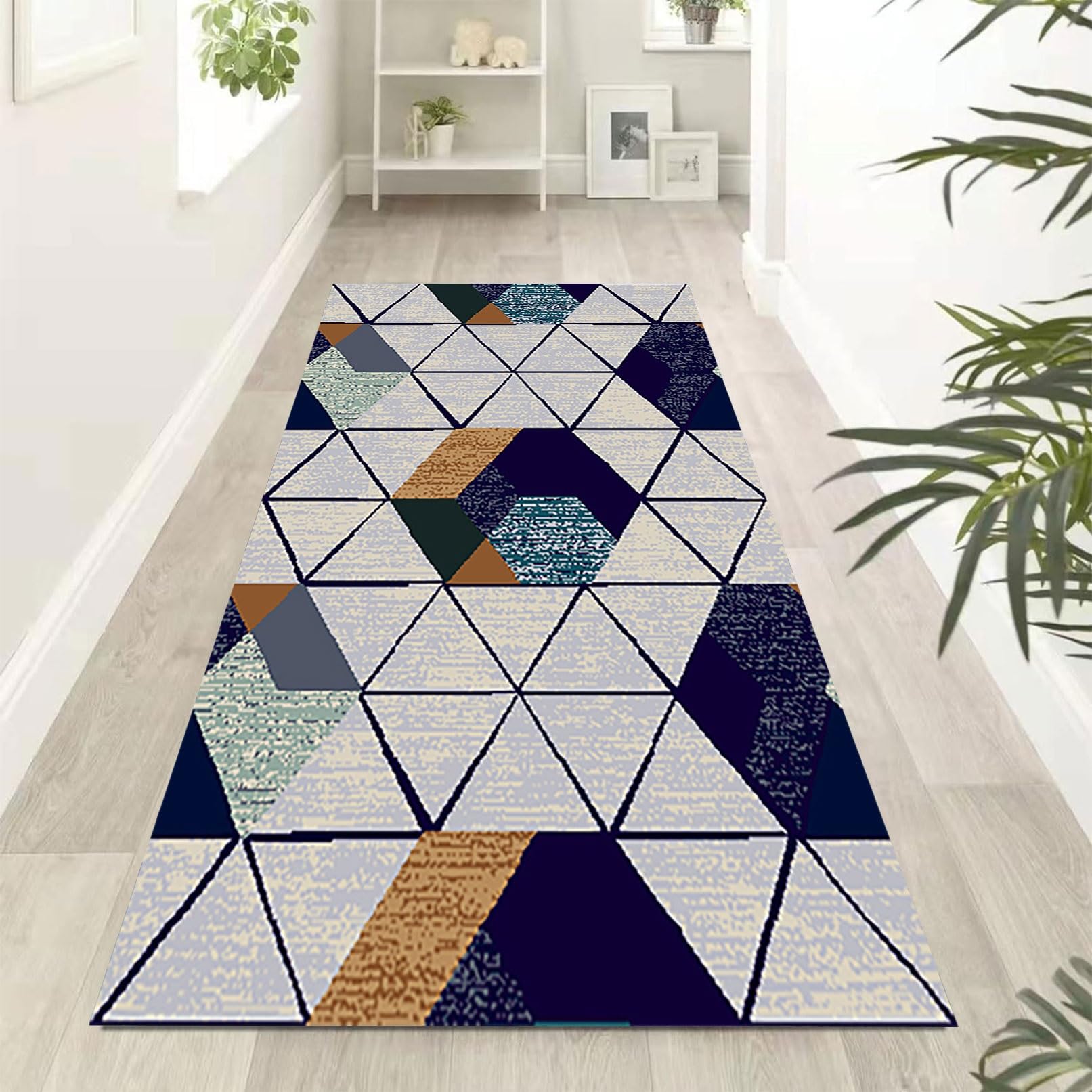 Tapis moderne de couloir 60x190cm au tissage haute densité pour maison