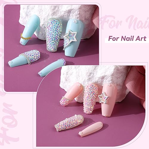 Miniatura 8 de 10000 diamantes de imitación iridiscentes cristales iridiscentes de cristal AB de larga duración brillante como Swarovski para el bricolaje