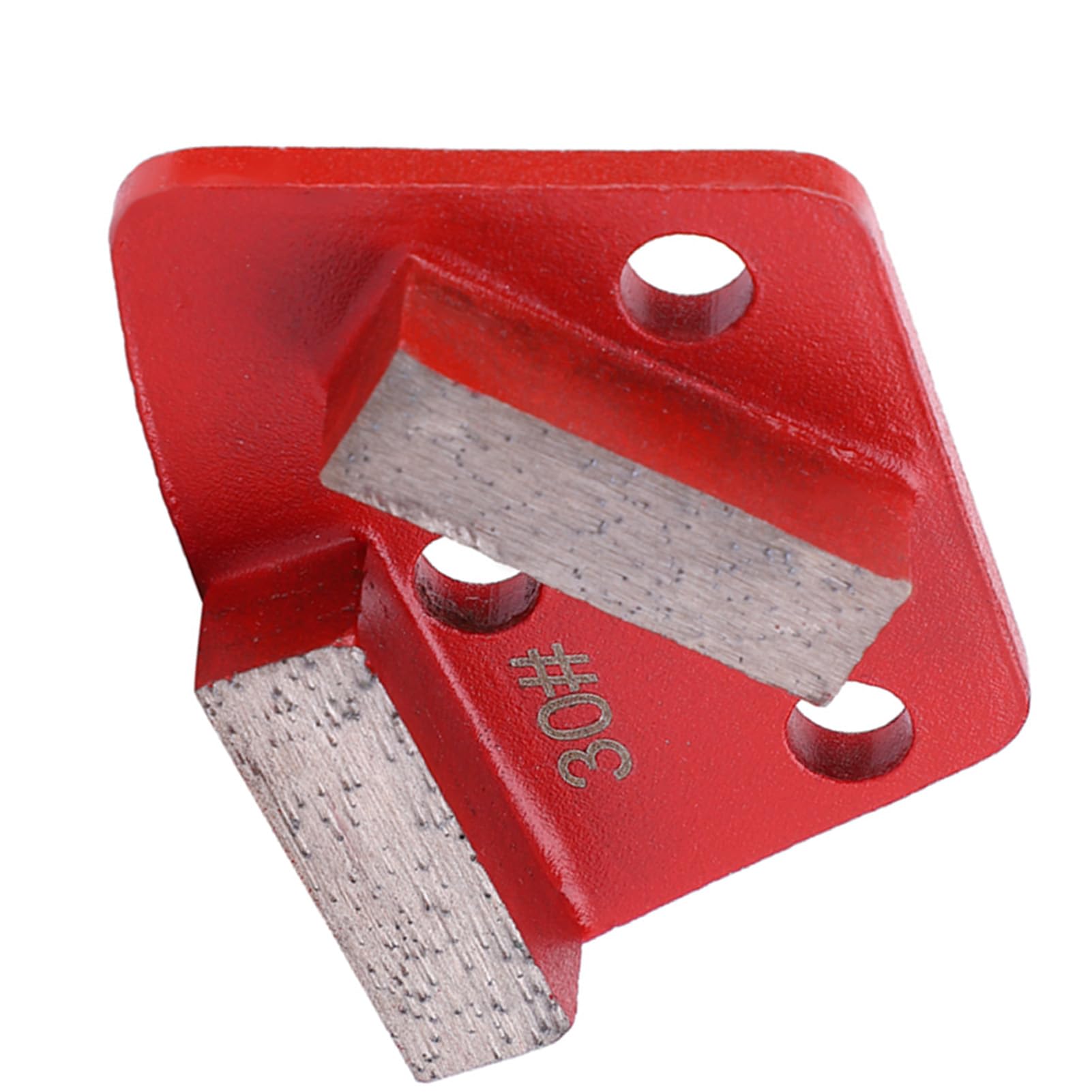 3 piezas de disco de almohadilla de lijado de suelos de diamante en forma de trapecio, abrasivo de grano #30 con unión metálica para el desbaste grueso de hormigón, eliminación de