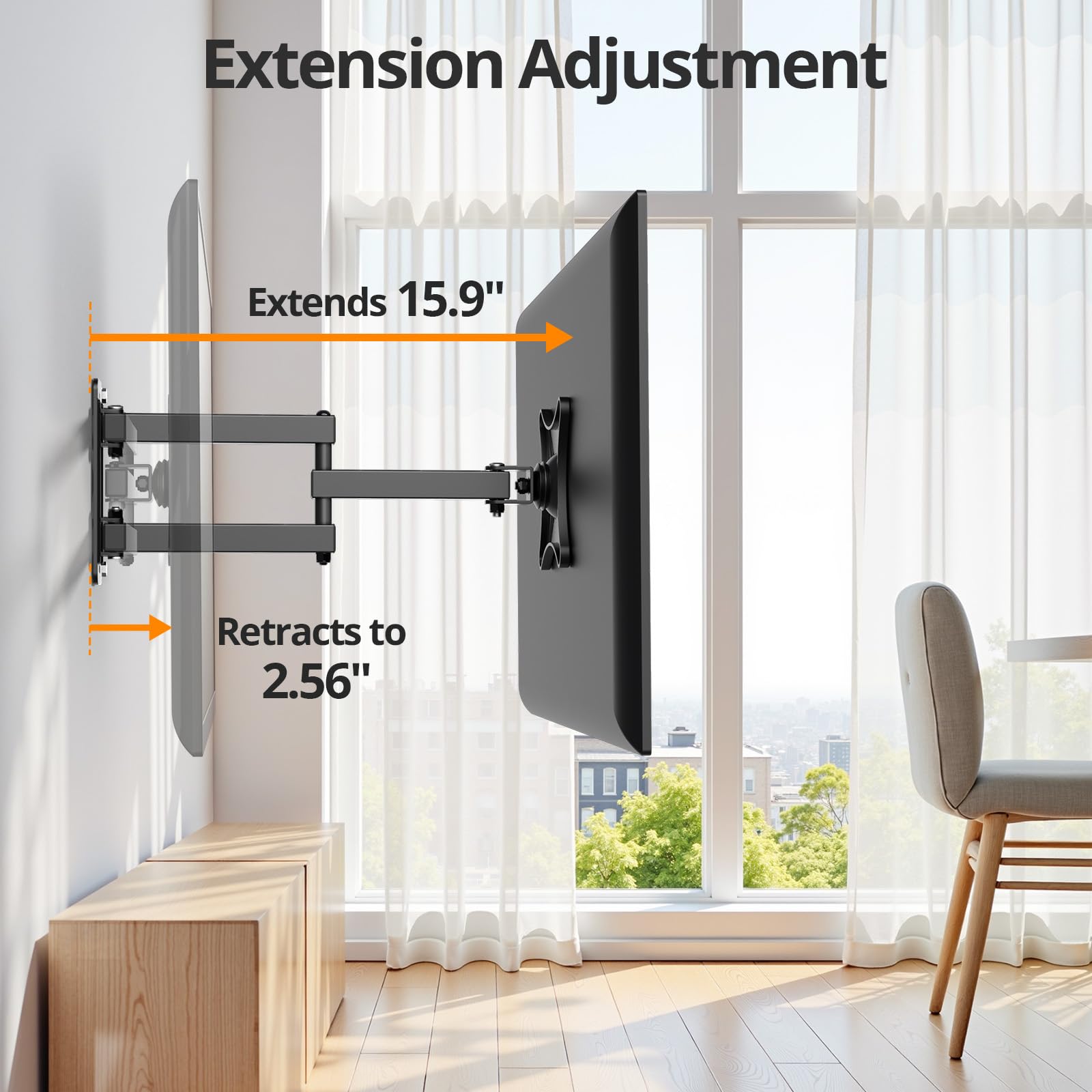 Amazon.com: IWORKBOARD Full Motion TV Monitor Wall Mount Bracket