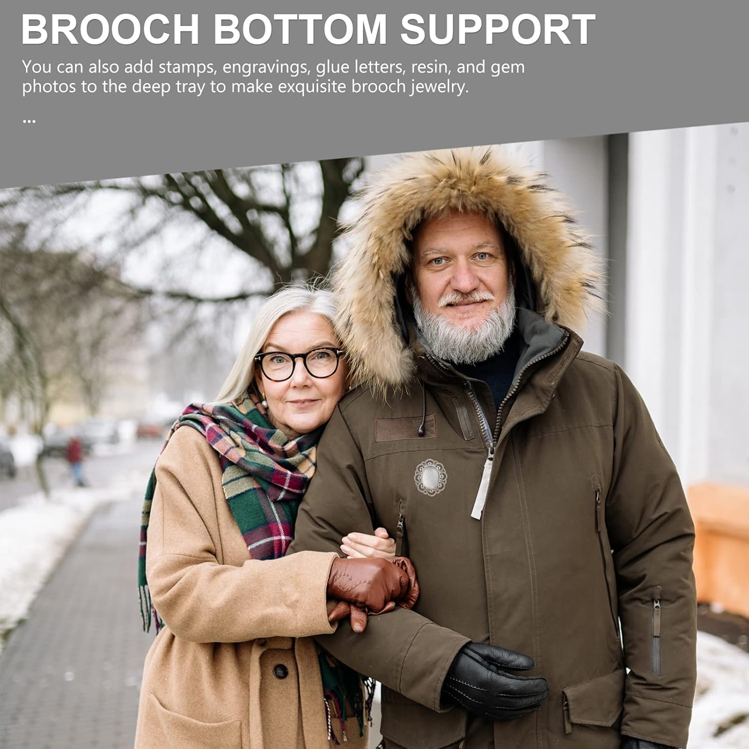 Healifty Brooch Base Panel 30Mm Oval Pin Back Settings 30 Pcs Crafting Blank Brooches for DIY Jewelry Making and - Image 4