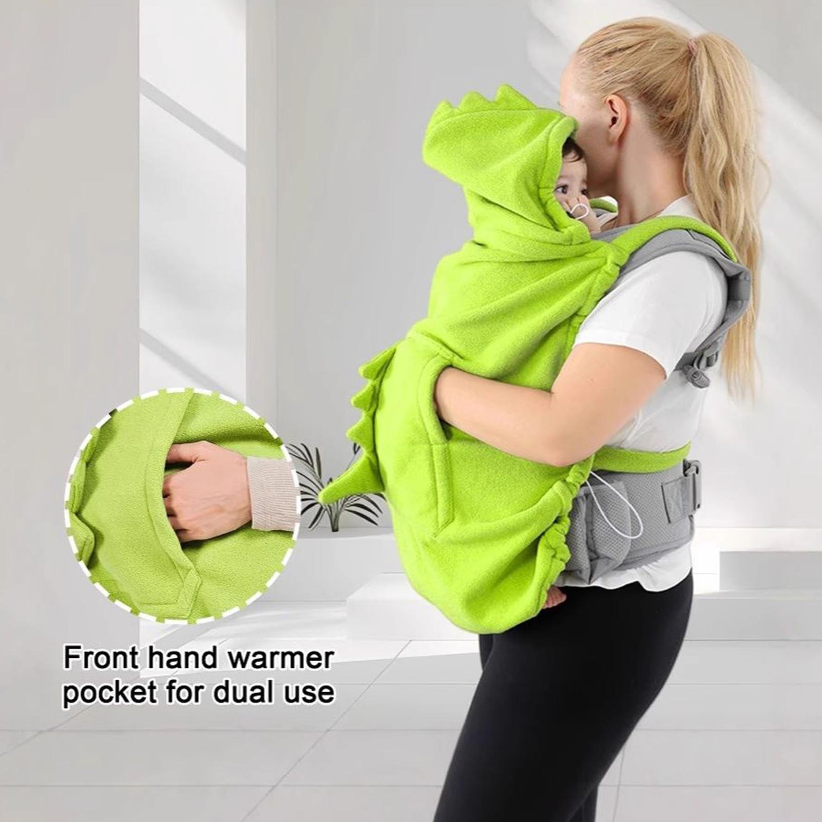 Funda para portabebés lindo dinosaurio lavable niño cintura taburete cabo