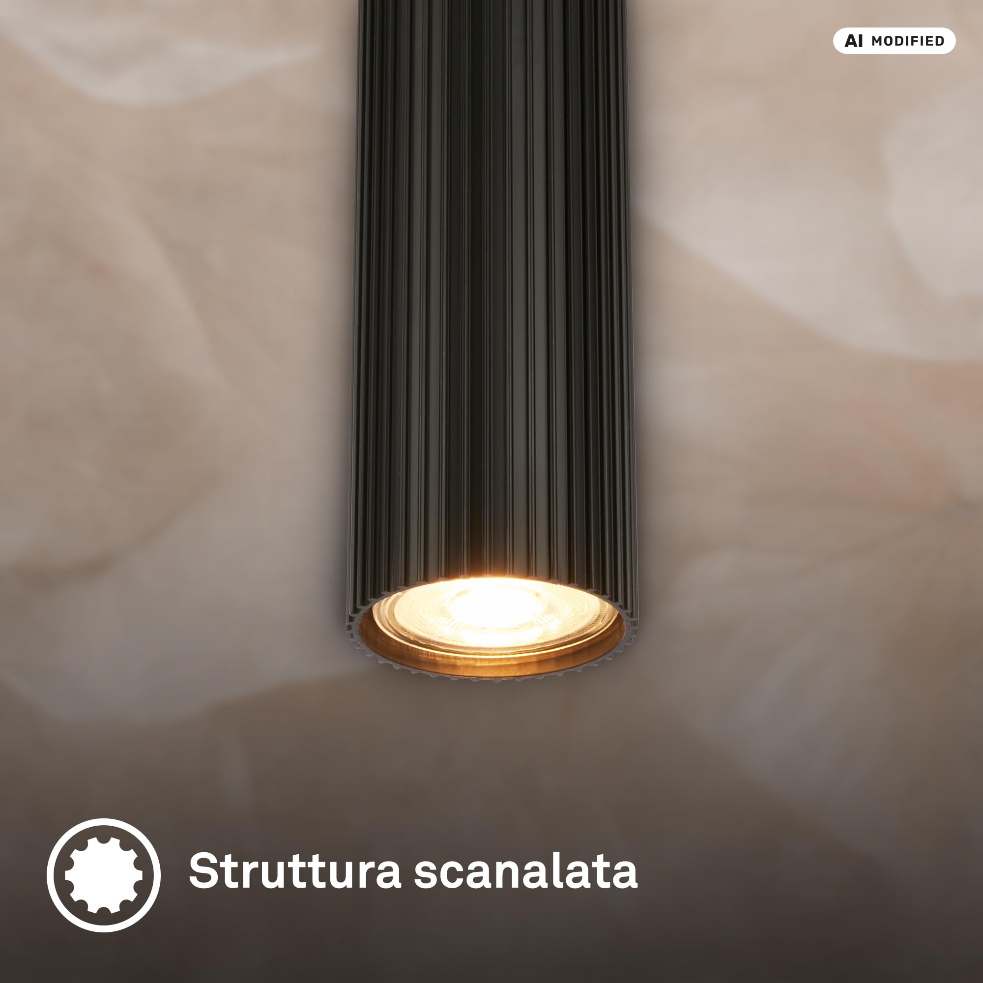 Briloner - Lampadario A Sospensione 3 Luci GU10 Regolabile Nero 120 cm