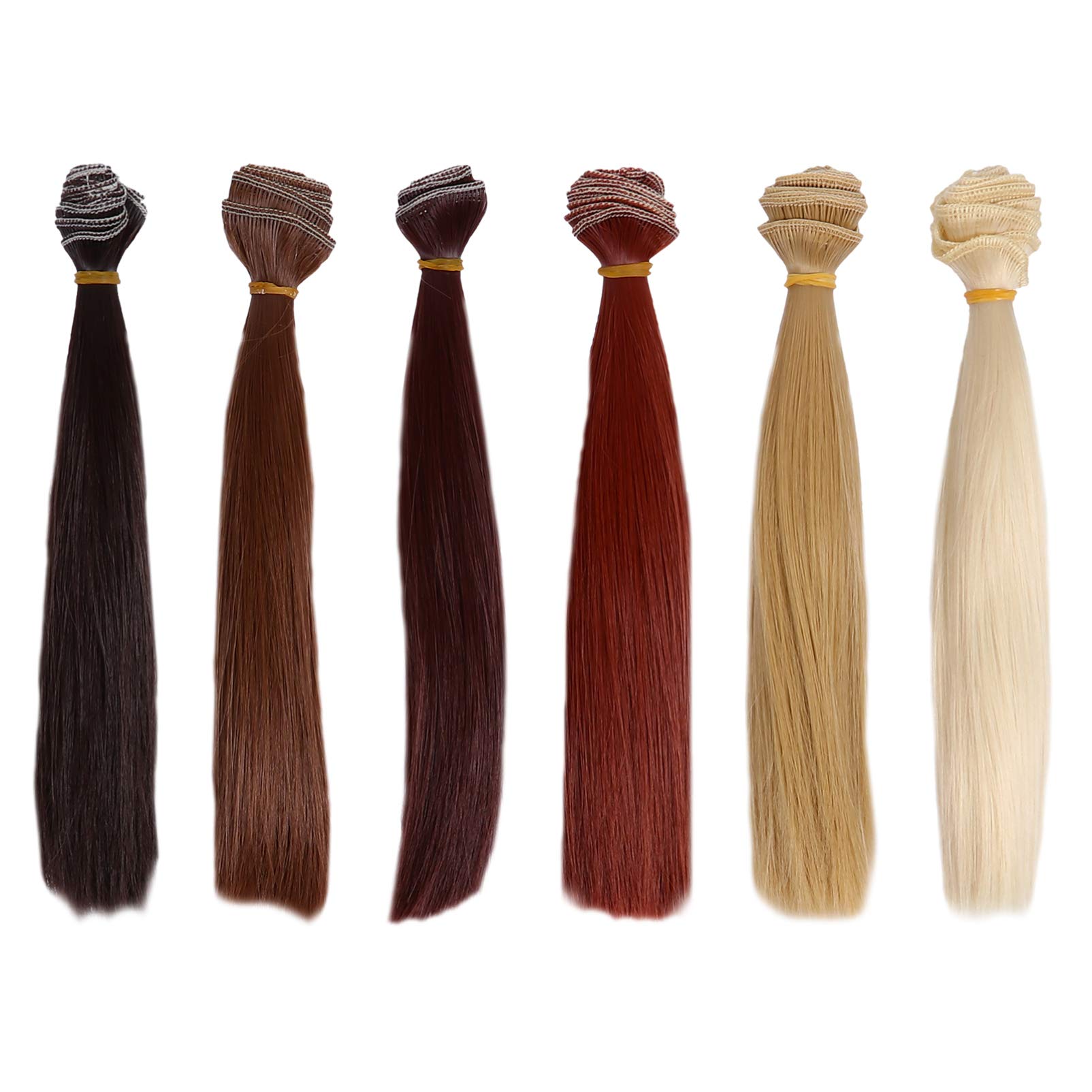 Set 6 Parrucche Lisce Per Bambole - Capelli Fai Da Te Per - 9