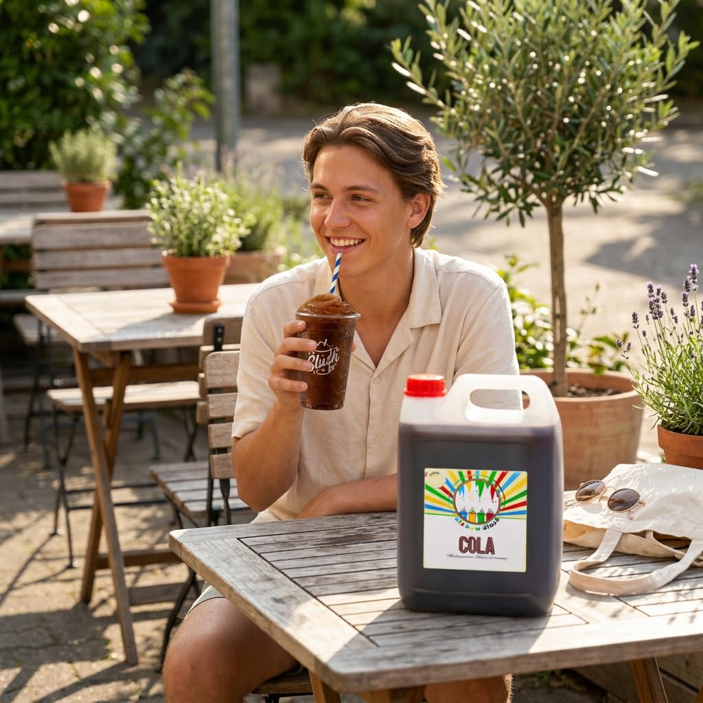 Sirop Rainbow Slush SANS AZO | goûter du cola | Concentré pour machines à neige fondante Slushy Maker machines à glace boissons 1:5
