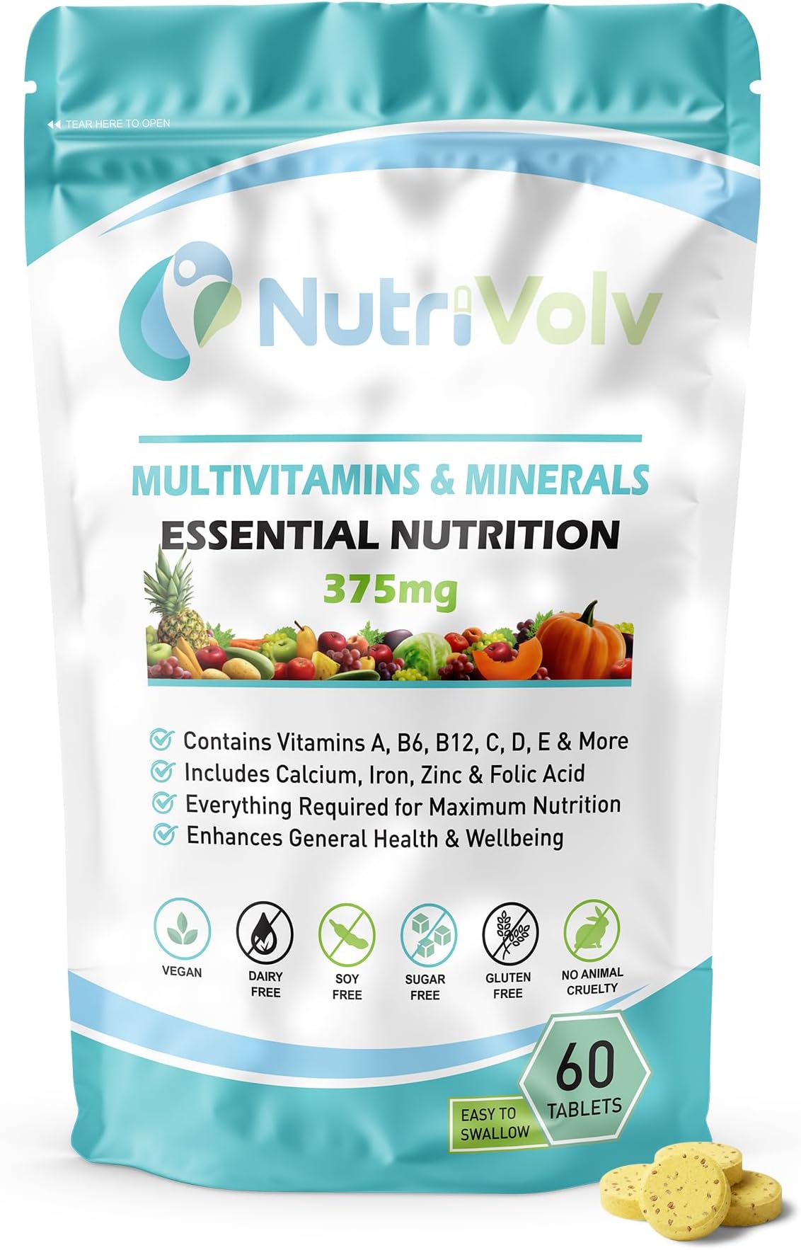 Multivitamins & Minerals Supplements to Boost Energy, General Health & Essential Nutrition | One A Day | 60 Tablets