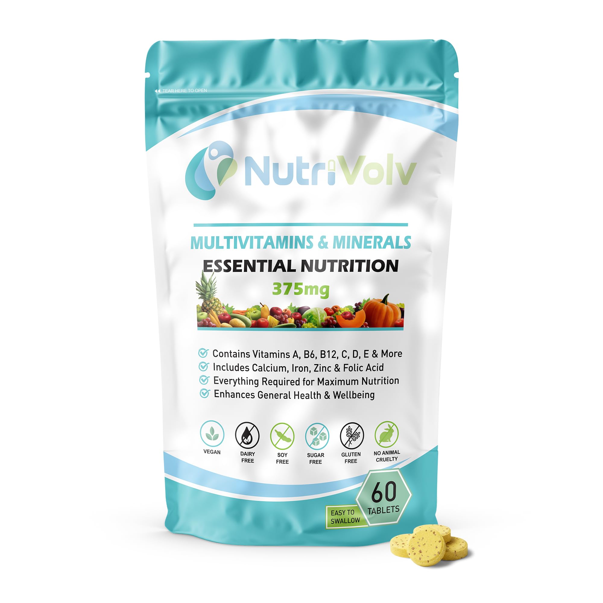 Multivitamins & Minerals Supplements to Boost Energy, General Health & Essential Nutrition | One A Day | 60 Tablets