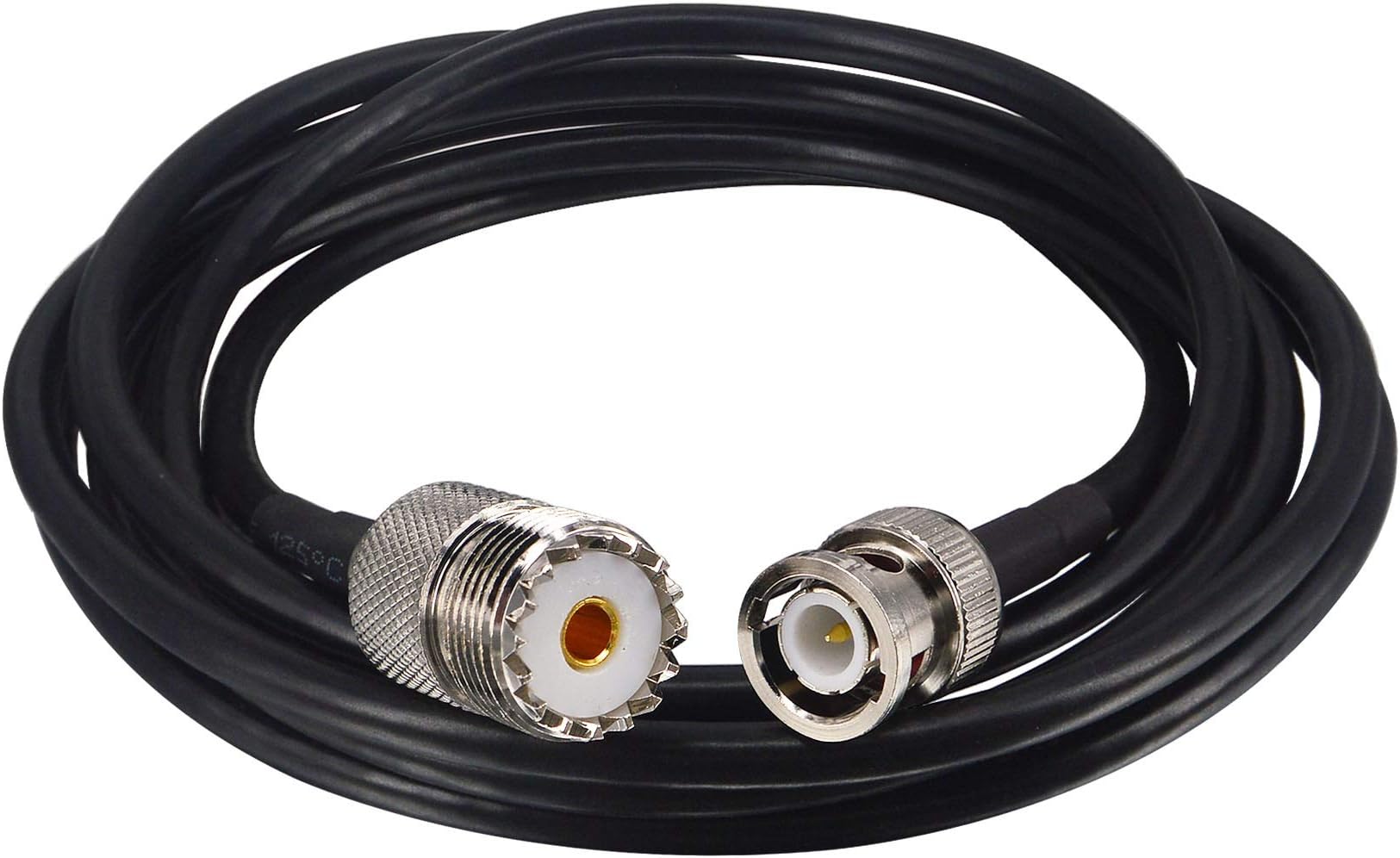 BOOBRIE CB Radio Antenna Cable BNC Male to UHF Female SO239 Adapter Jumper Pigtail Cable RG58 6.56Ft (2M) for Antenna Scanner CB Antenna Ham Radio CB Radio Walkie Talkie Two-Way Radio