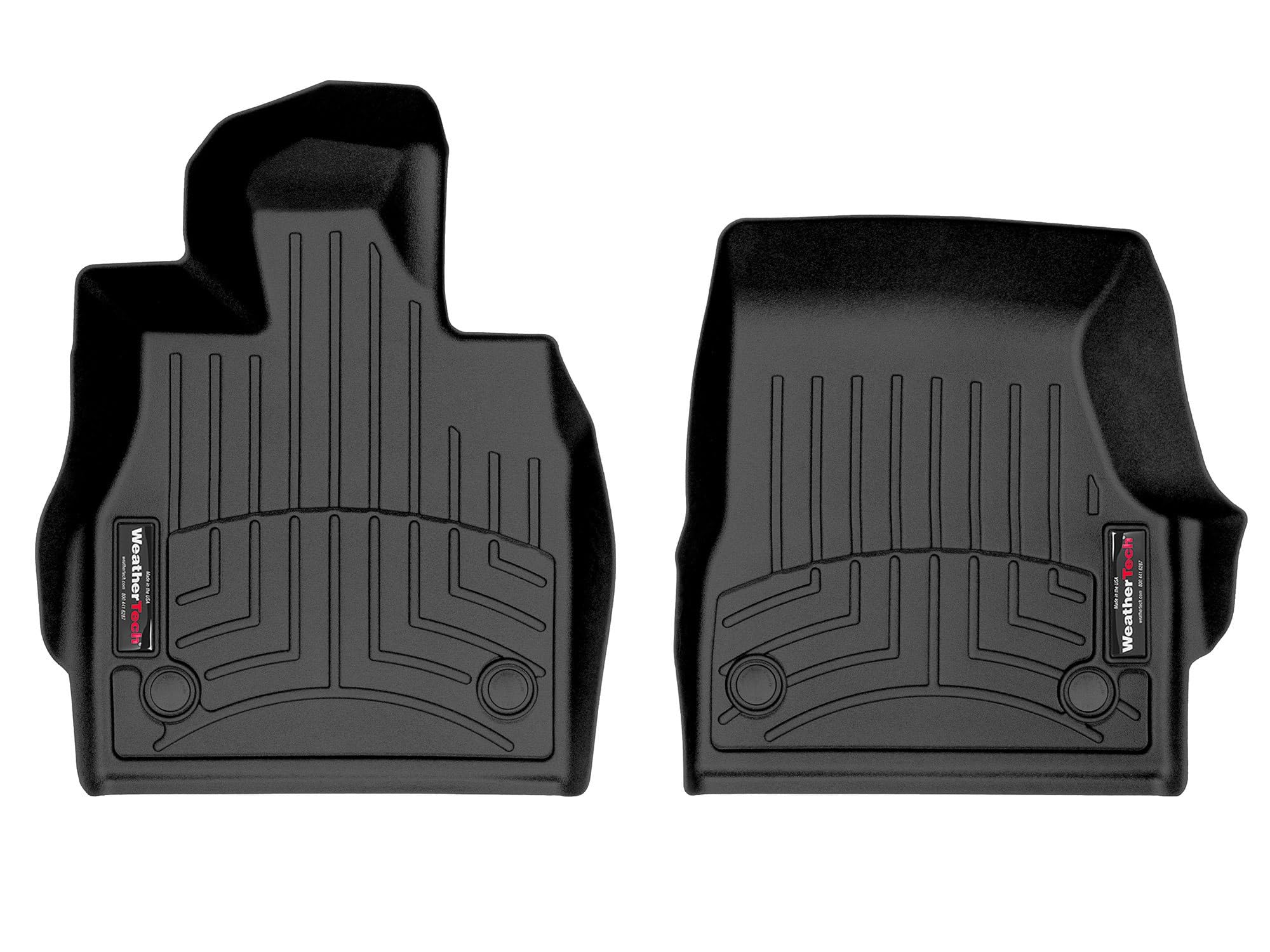 Weathertech Custom Fit FloorLiners for Chevrolet Corvette E-Ray, Corvette, 1st Row (4416841), Black