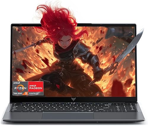 Computadora portátil con procesador AMD Ryzen 7430U (hasta 4.3 GHZ, 6C12T), 16 GB DDR4 RAM 512 GB SSD, gráficos AMD Radeon, Windows 11, WiFi 6,