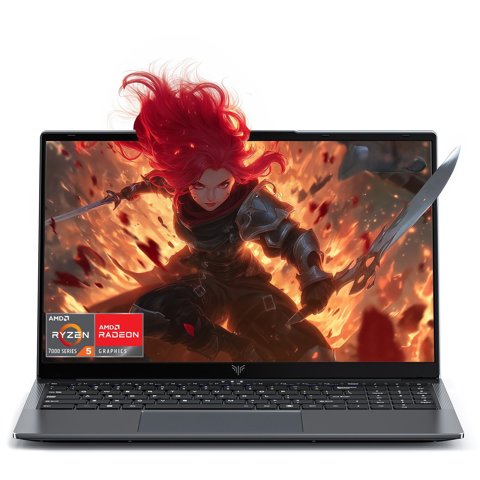 Portátil de 2026, Ordenador Portátil para Juegos de 15,6 Pulgadas con un Procesador Ryzen 7430U (hasta 4,3 GHz), 16 GB de RAM DDR4, un SSD NVMe de 512 GB, Wi-Fi 6, Bluetooth 5.2 y un puerto Type-C