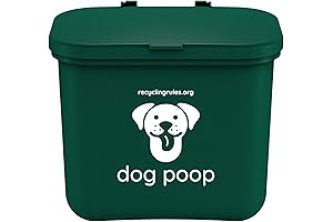 Hanging Dog Poop Trash Can for Outside: Green