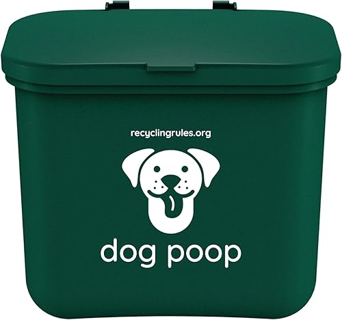 Recycling Rules Cubo de basura colgante para excremento de perro en verde
