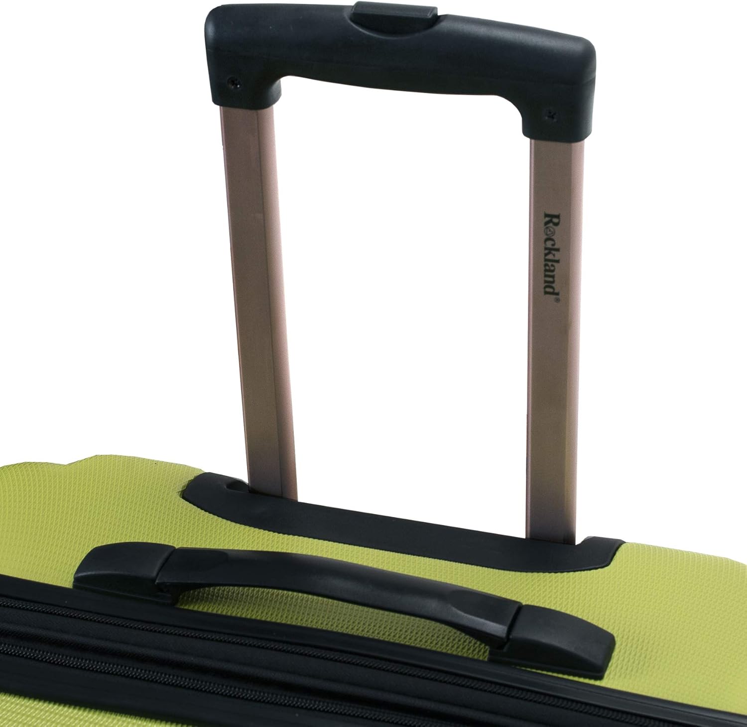 review Rockland Melbourne Hardside Expandable Spinner Wheel Luggage, Lime, 2-Piece Set (20/28)
