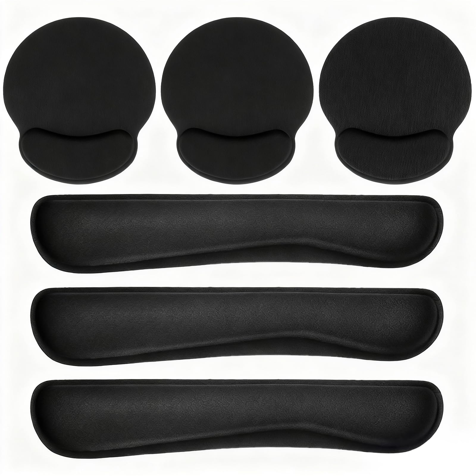 6 Pcs Mouse Pad and Keyboard Wrist Rest - Ergonomic Wrist Pad for Computer Keyboard and Mouse Pad