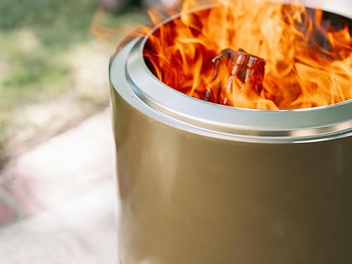 Miniatura 51 de Solo Stove - Fogata de 19.5 pulgadas, hoguera sin humo con cenicero extraíble removible, hoguera portátil para exteriores, acero inoxidable