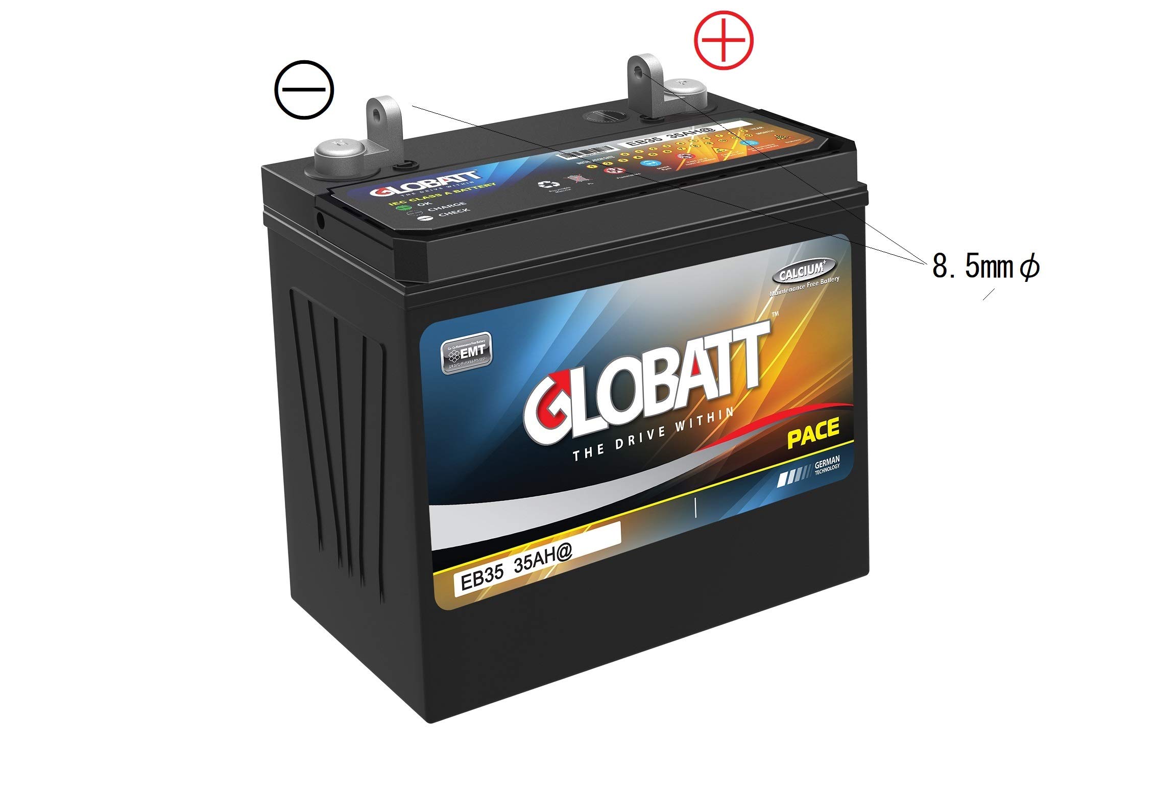 Amazon.co.jp: EB35 GLOBATT「グロバット」ディープサイクルバッテリー