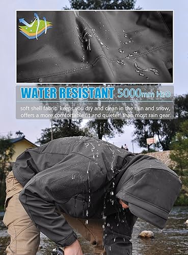 Miniatura 3 de ReFire Gear Chaqueta táctica militar militar de operaciones especiales del ejército para hombre abrigo de vellón con capucha para exteriores Nieve