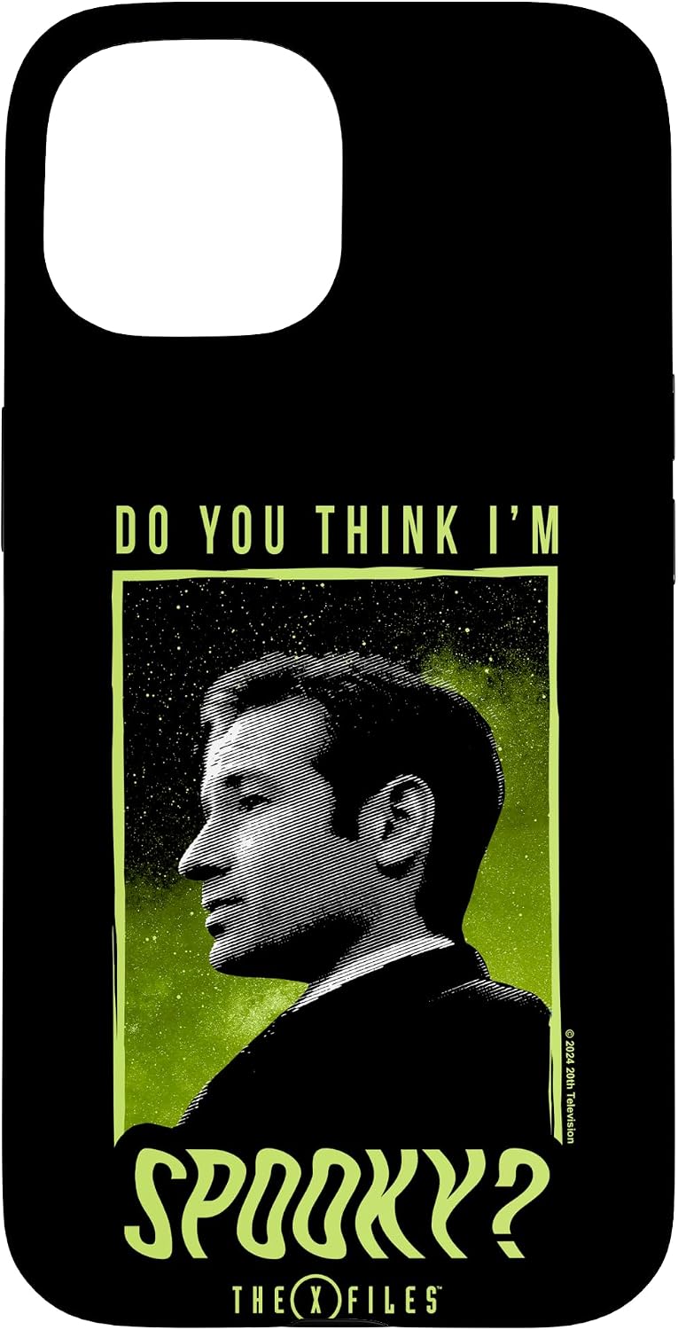 iPhone 14 X-Files Mulder Do You Think I'm Spooky Poster Case