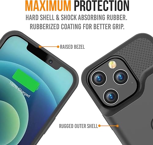 Miniatura 8 de Alpatronix Funda de batería para iPhone 15 Pro Max y 15 Plus, funda de cargador extendida resistente y portátil, carga rápida de 15 W, funda de