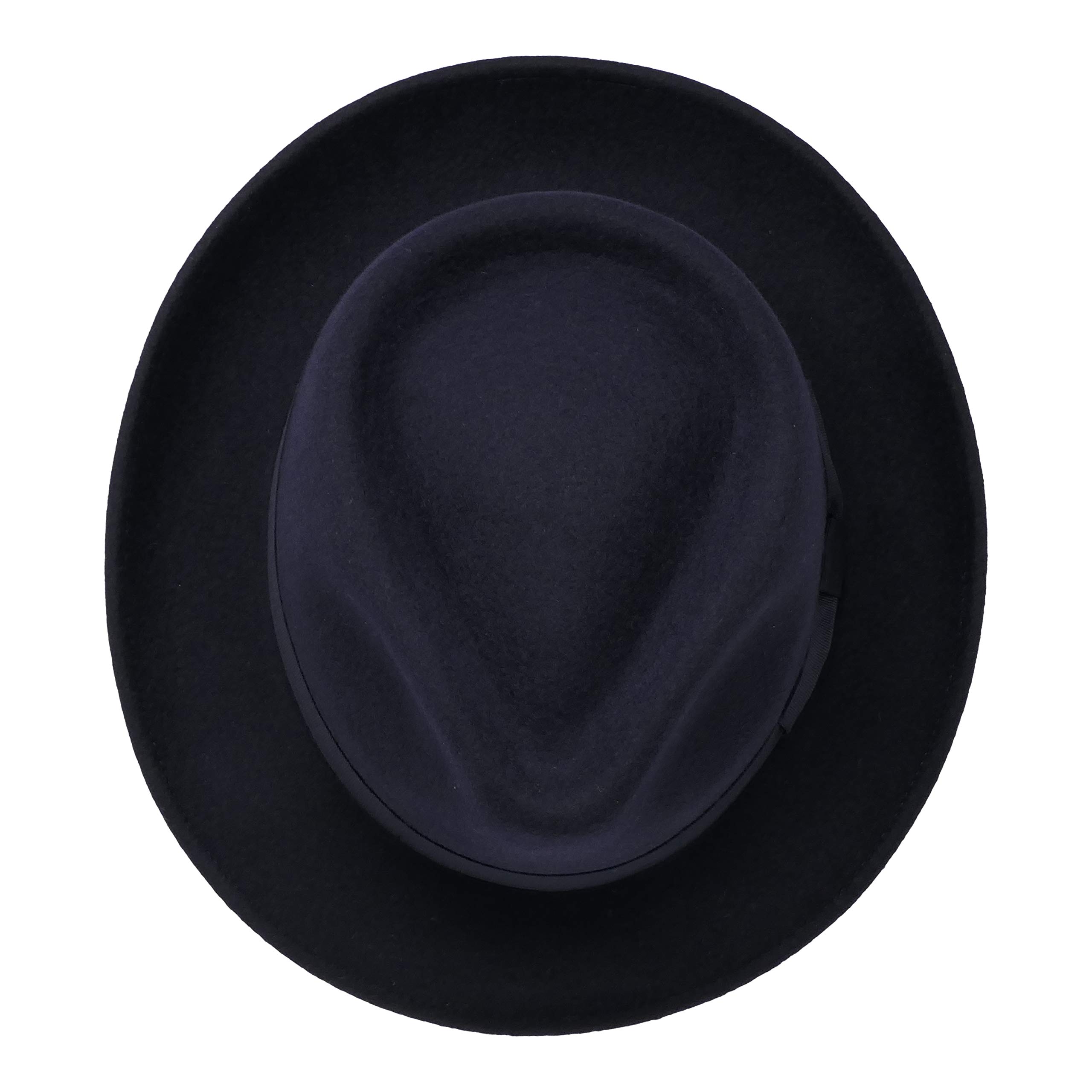 BORGES & SCOTT B&S Premium Doyle – Sombrero de lágrima Fedora - 100% Fieltro de Lana - Enrollable para Viajes - Resistente al Agua - Unisex
