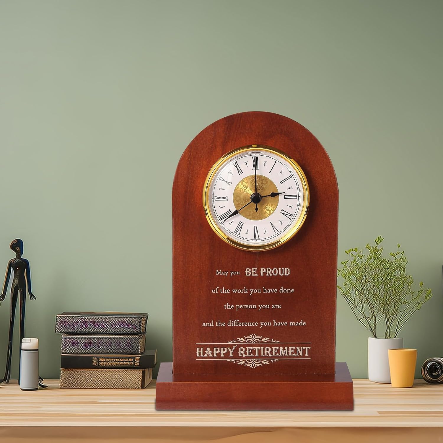 Retirement Clock for Woman Men Employee, Happy Retirement Gifts for Coworker, Nurse, Veterans, Teacher, Boss,Congratulations Retired Gifts,Retirement Gift Basket,Retirement Gift Clock
