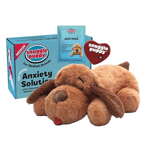 Snuggle Puppy Original Heartbeat Puppy Toy with Real-Feel Pulse &