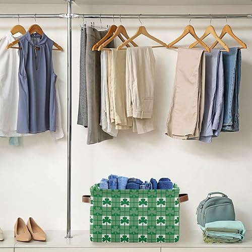 Miniatura 110 de senya Cesta de almacenamiento de Pascua con asas, huevos de Pascua, tela de conejo, contenedores de almacenamiento plegables para almacenamiento, 15