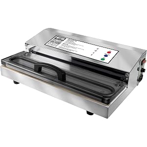 Weston Brands Vacuum Sealer Machine for Food Preservation & Sous Vide, Extra-Wide 5mm Bar for Sealing Bags up to 16" Wide, 935 Watts, Commercial Grade Pro 2300, Stainless Steel (65-0201)