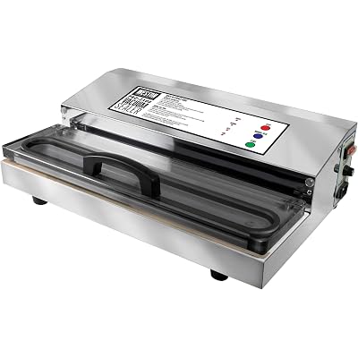 Weston Brands Vacuum Sealer Machine for Food Preservation & Sous Vide, Extra-Wide 5mm Bar for Sealing Bags up to 16" Wide, 935 Watts, Commercial Grade Pro 2300, Stainless Steel (65-0201)